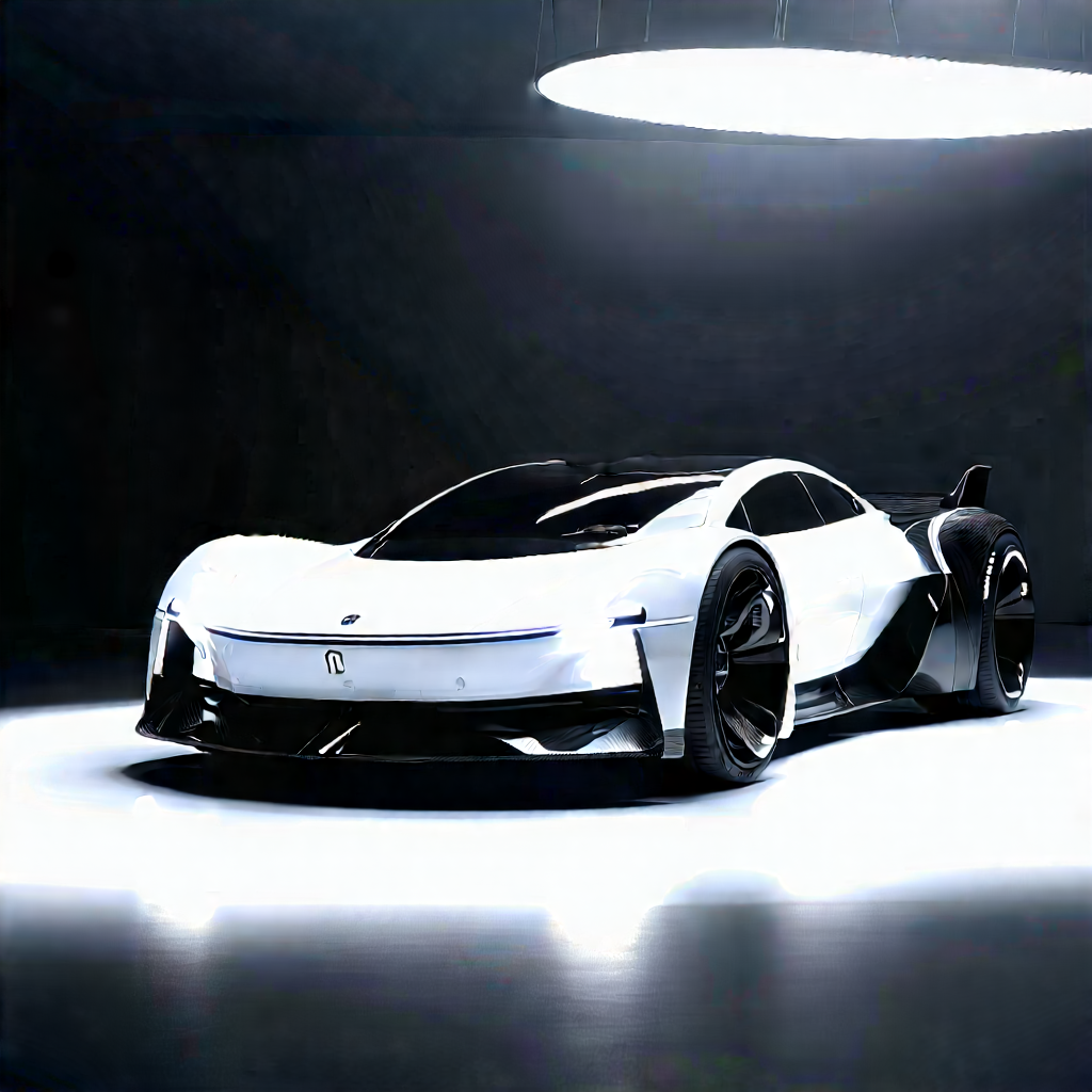 Innovative Electric Vehicle Design With White Sports
