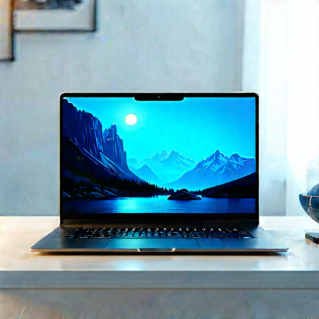 Laptop With Streaming Content With Laptop Computer