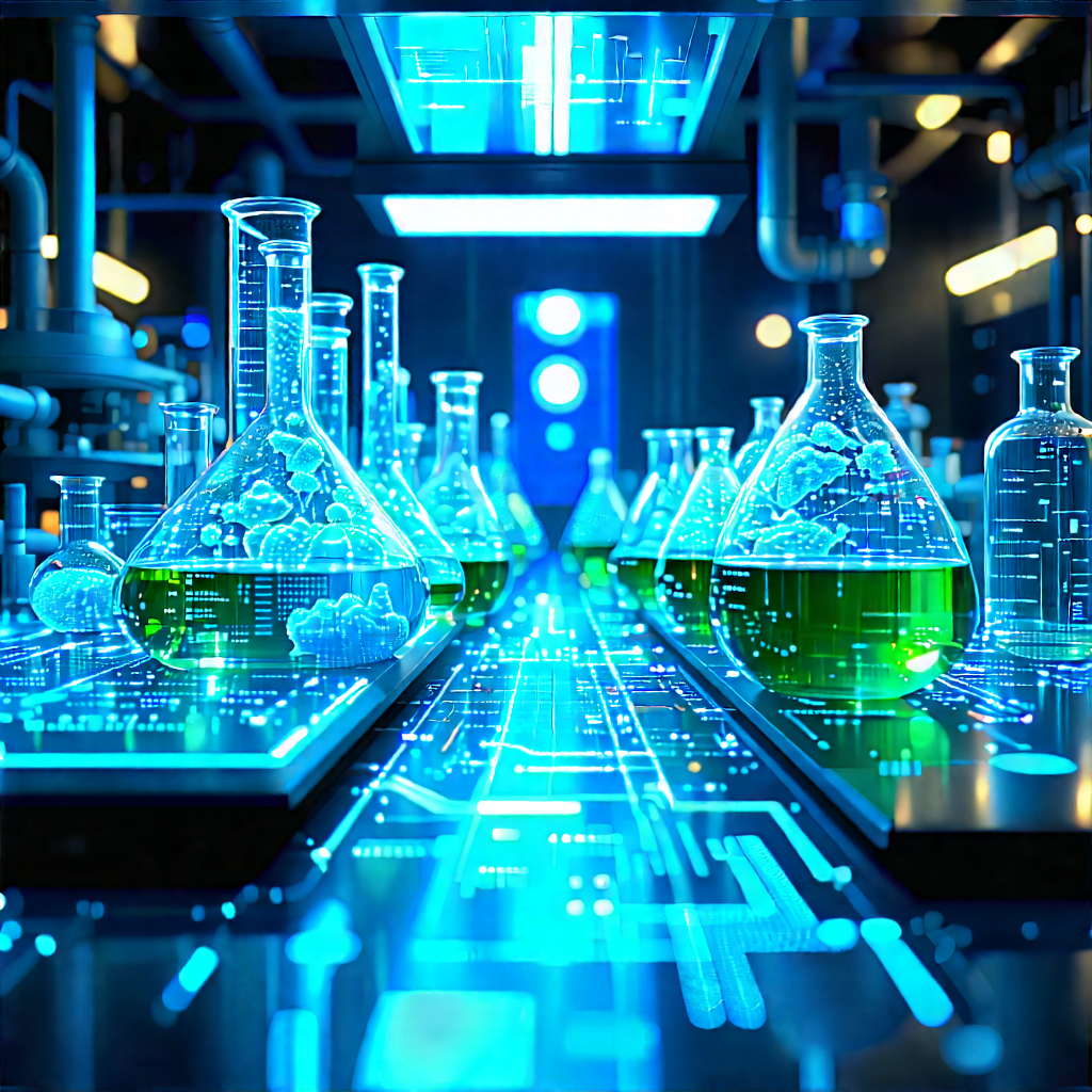 Financial Technology In Modern Laboratory With Image, There
