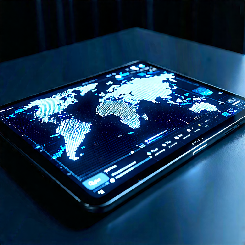 Tablet with data visualization