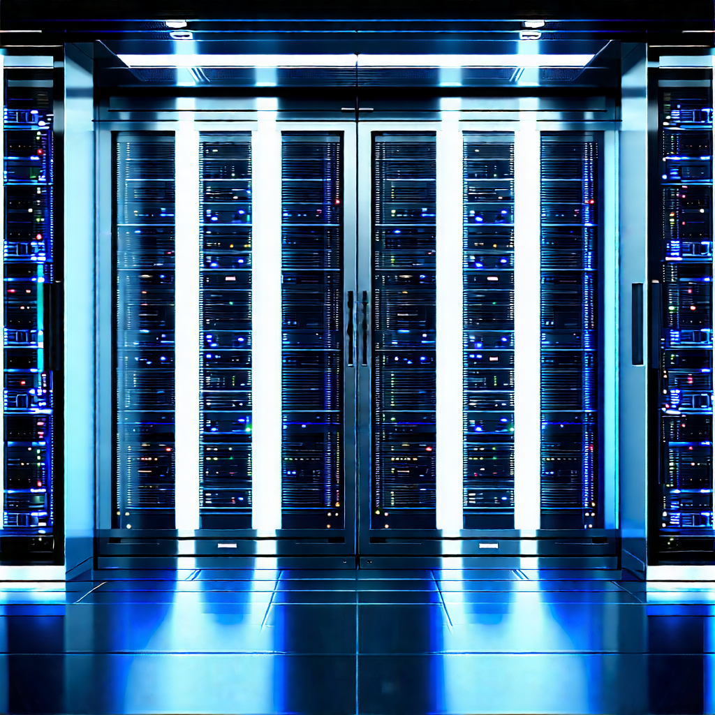 Futuristic server room
