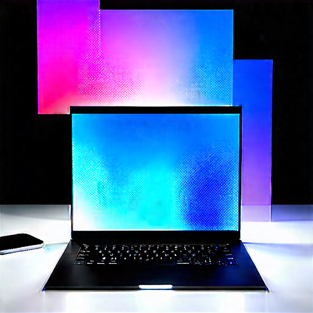 Laptop With Streaming Content With Laptop Computer