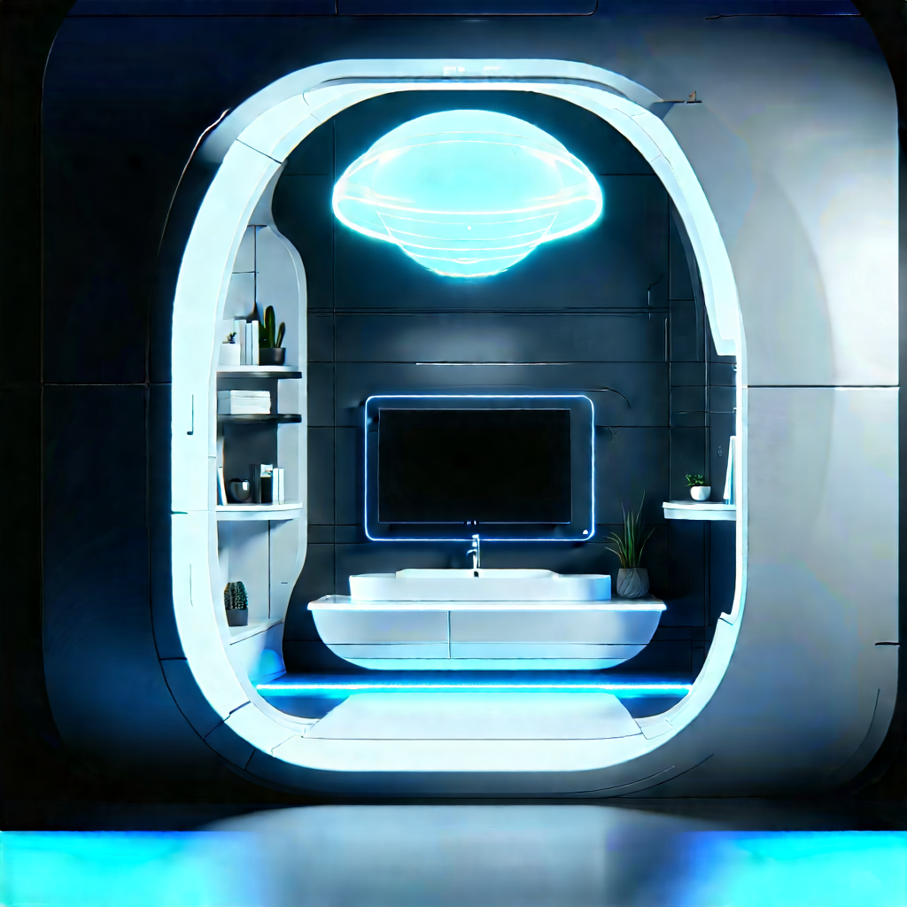 Futuristic Smart Home With Image, There