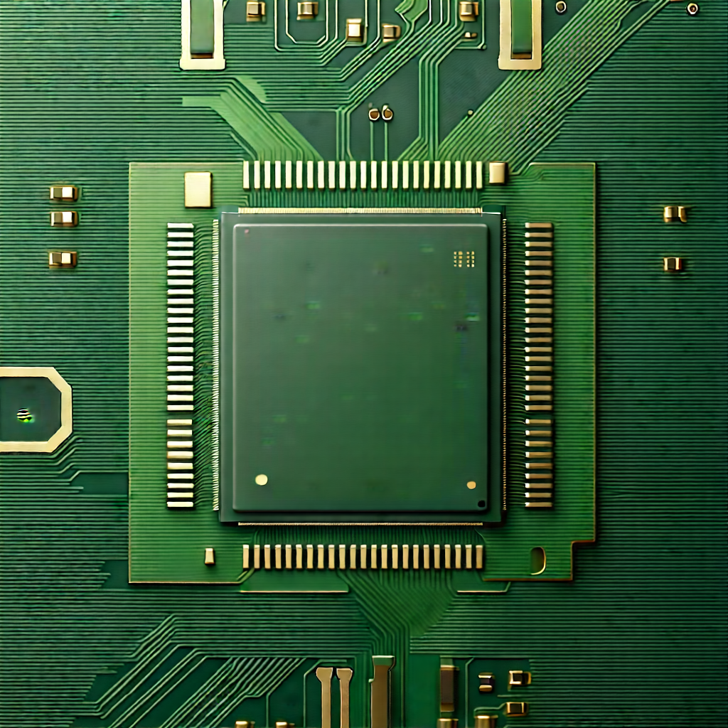 Close-up of microprocessor