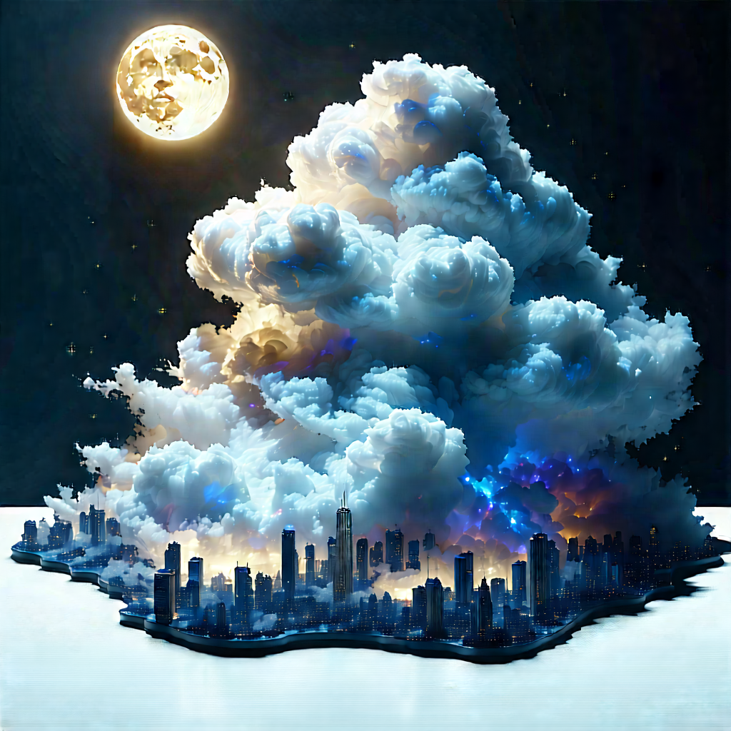 Cloud Computing Visualization With Large, Cloudy
