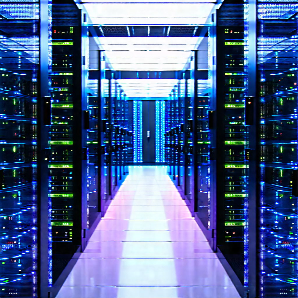 Futuristic server room