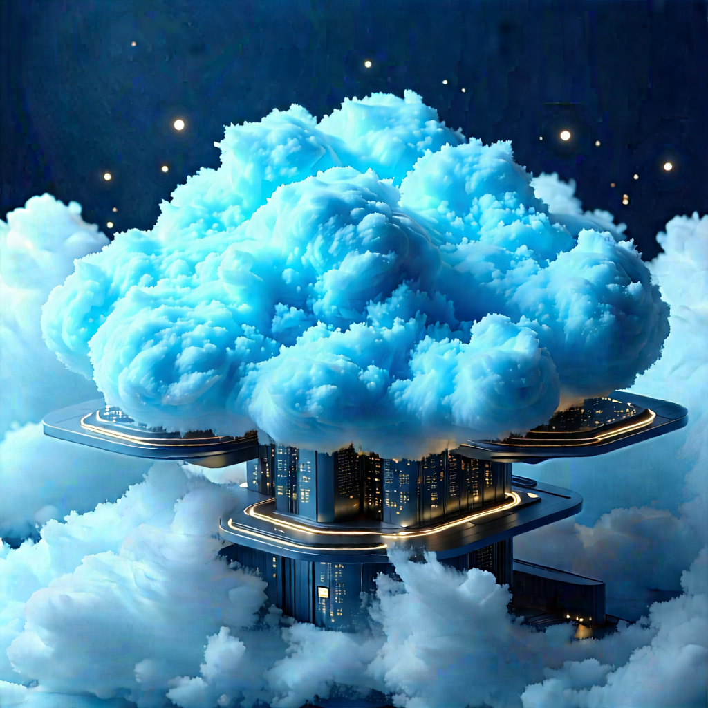 Cloud Computing Visualization With Image, There