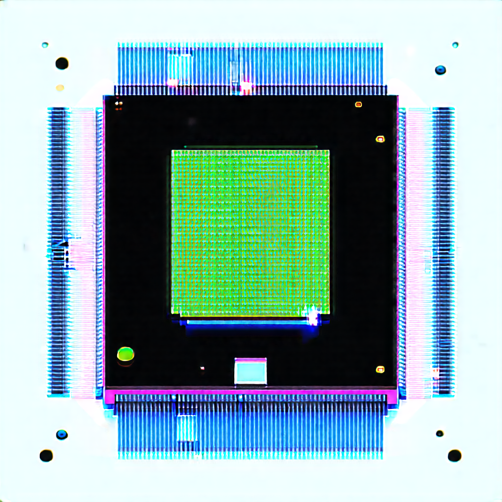 Microchip With (digital:1.19) Particles With Close-up Computer