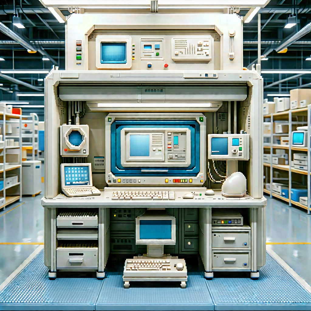 Educational Technology In Manufacturing Facility With Image, There
