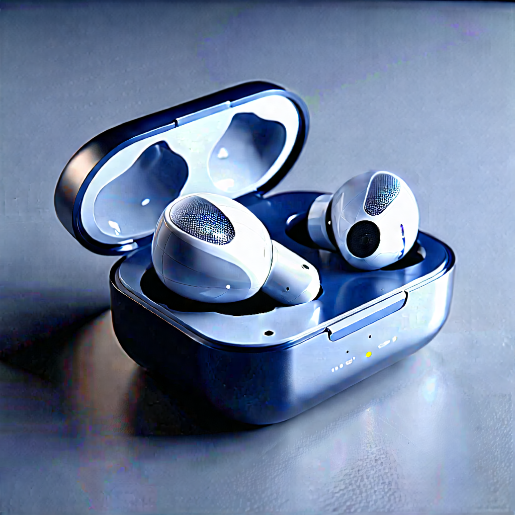 Wireless Earbuds With (digital:1.12) Artwork With Blue Case