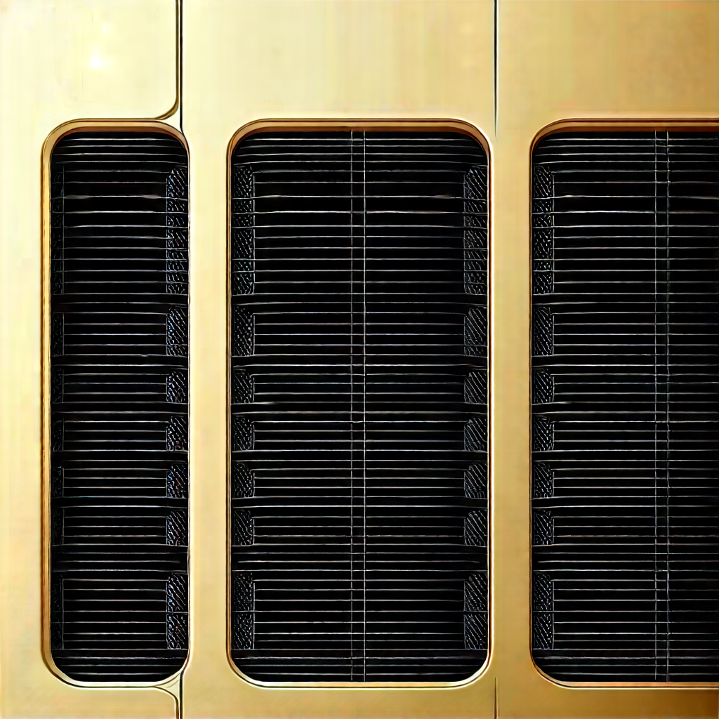 Close-up Of Cooling System With Large, Shiny,