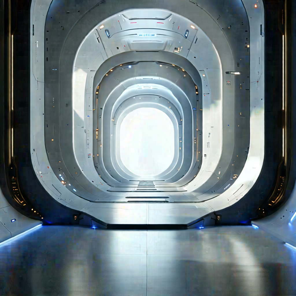 Futuristic innovation hub
