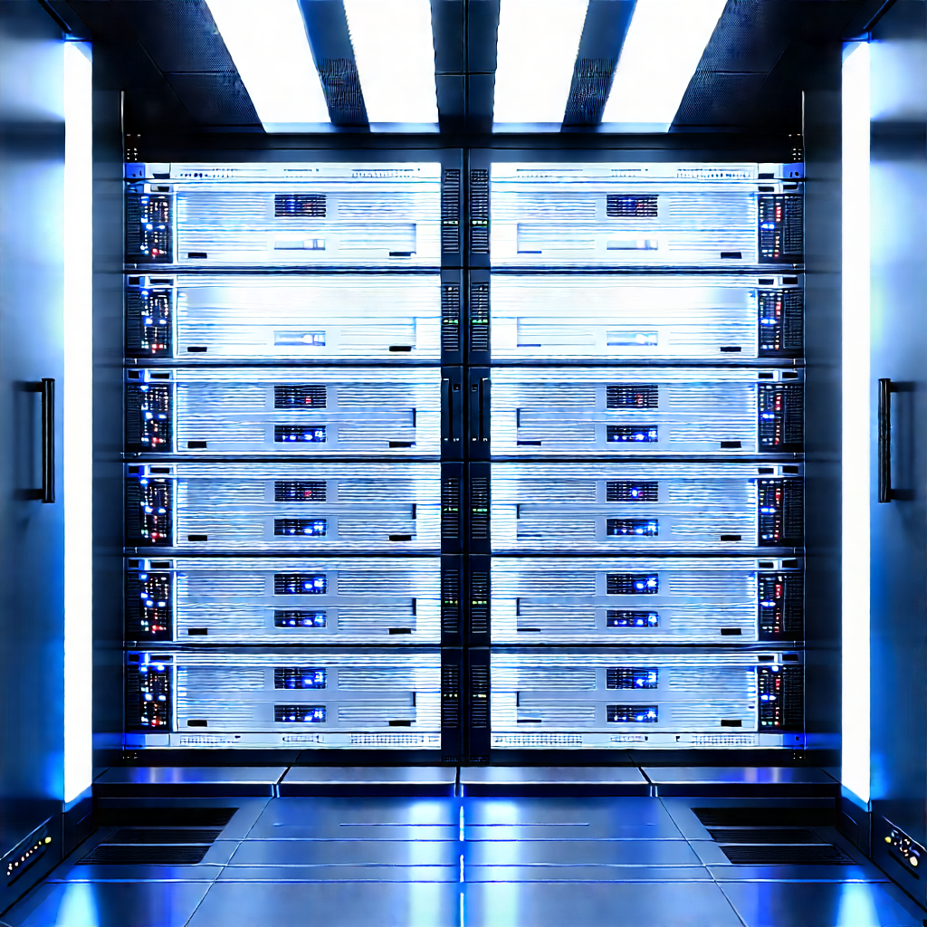 Futuristic server room