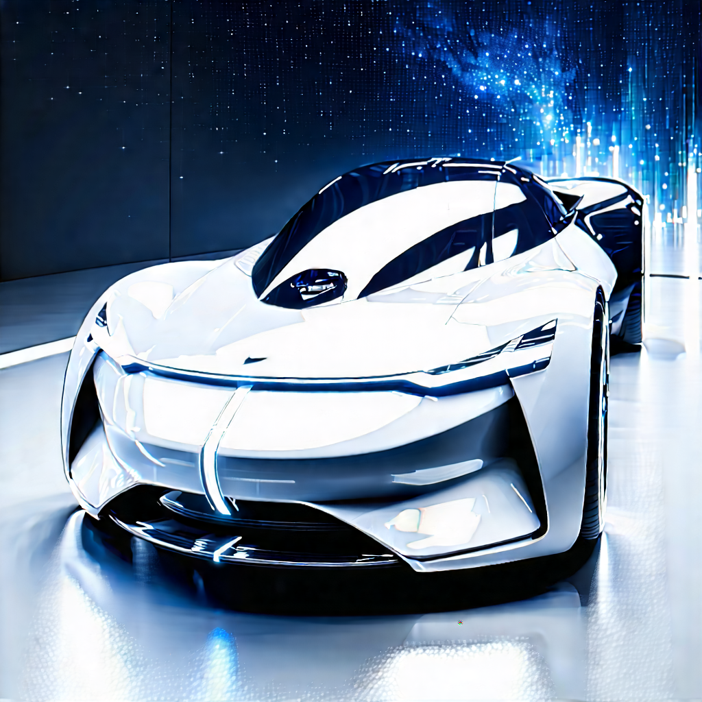 Innovative Electric Vehicle Design With White Sports