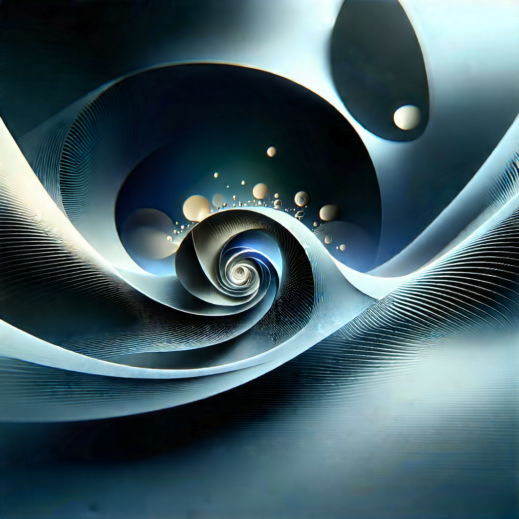 Innovative Smart Appliance Design With Blue Spiral
