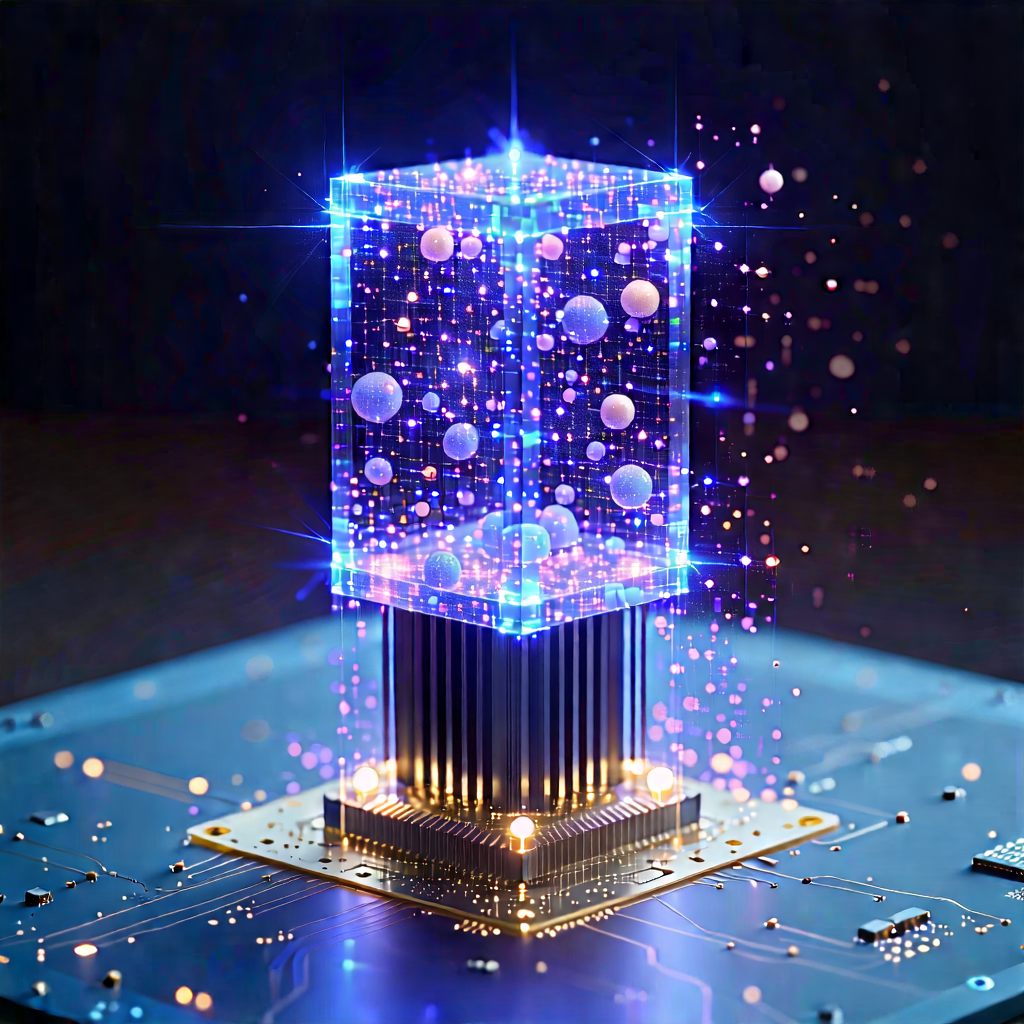Quantum computer with digital particles