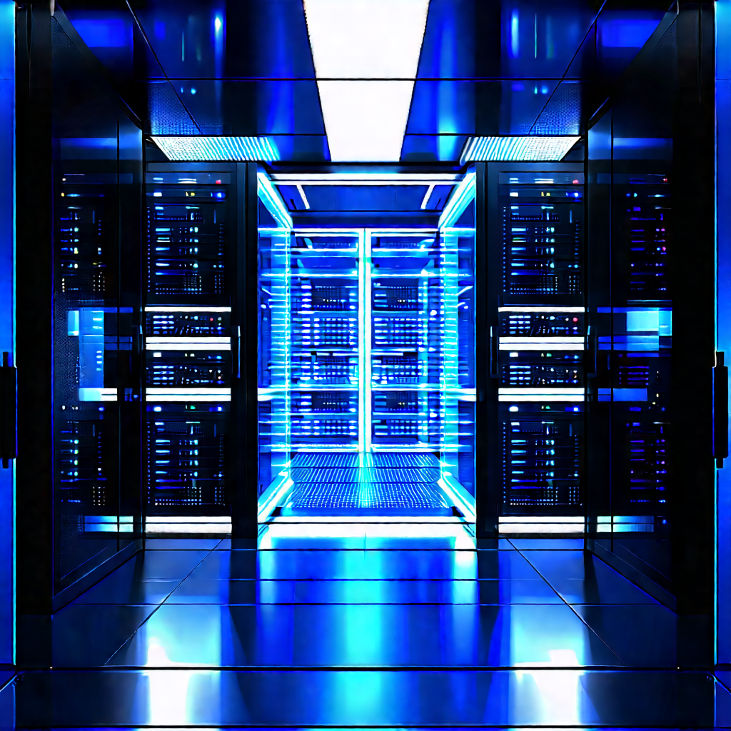Futuristic server room