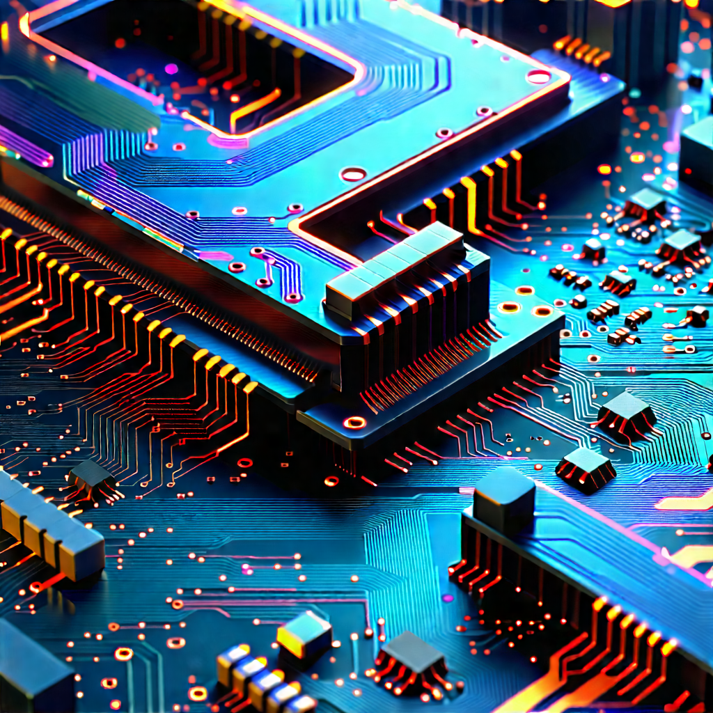 Close-up of electronic circuit