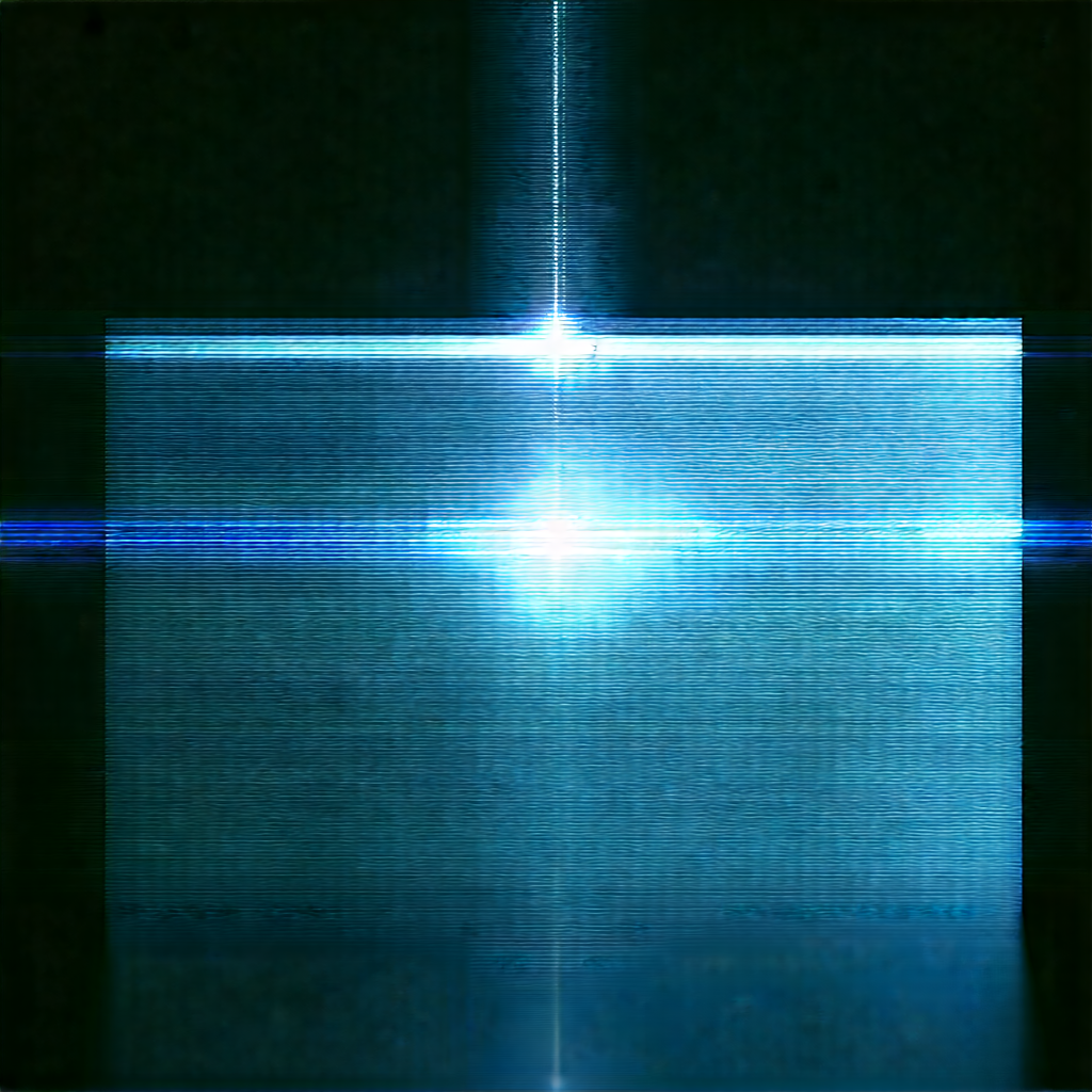 Quantum Computer With Laser Scanning With Black White