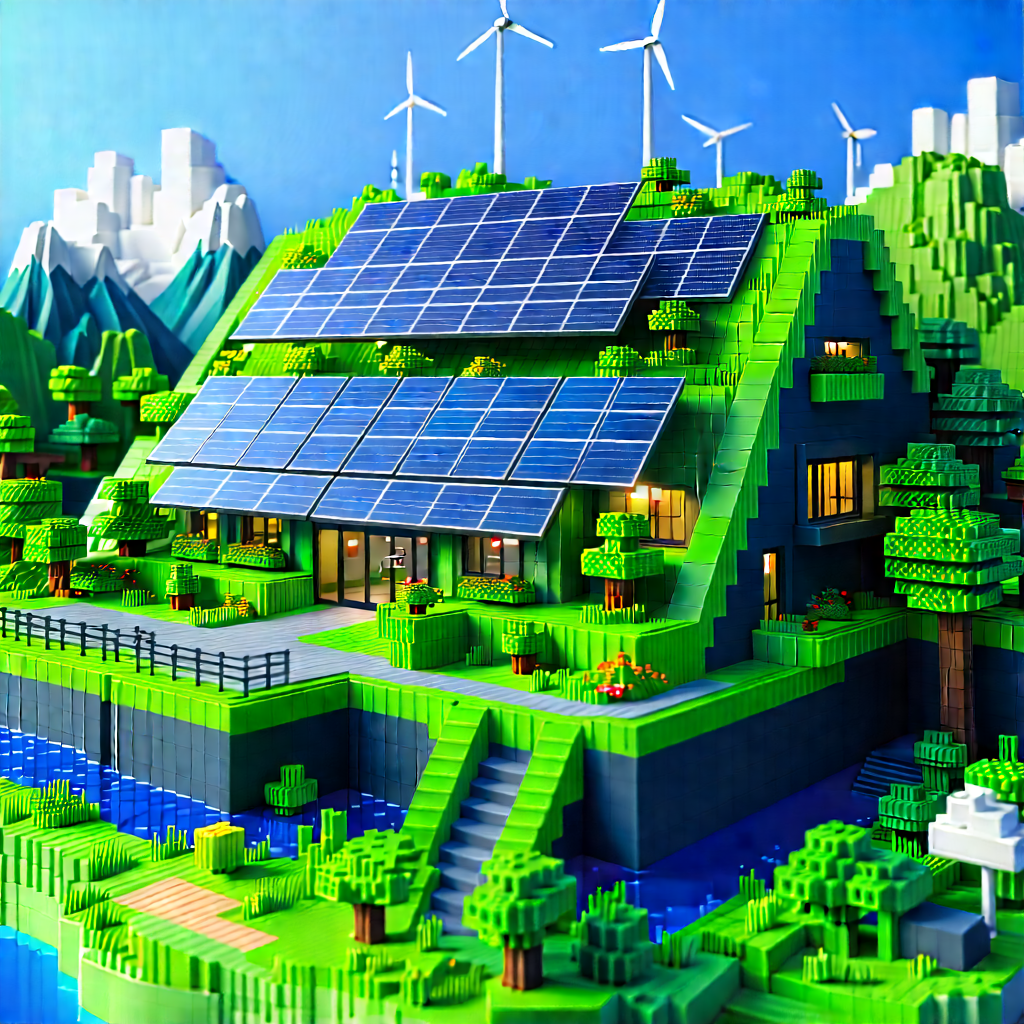 Innovative Renewable Energy (design:1.2) With Large, Intricately