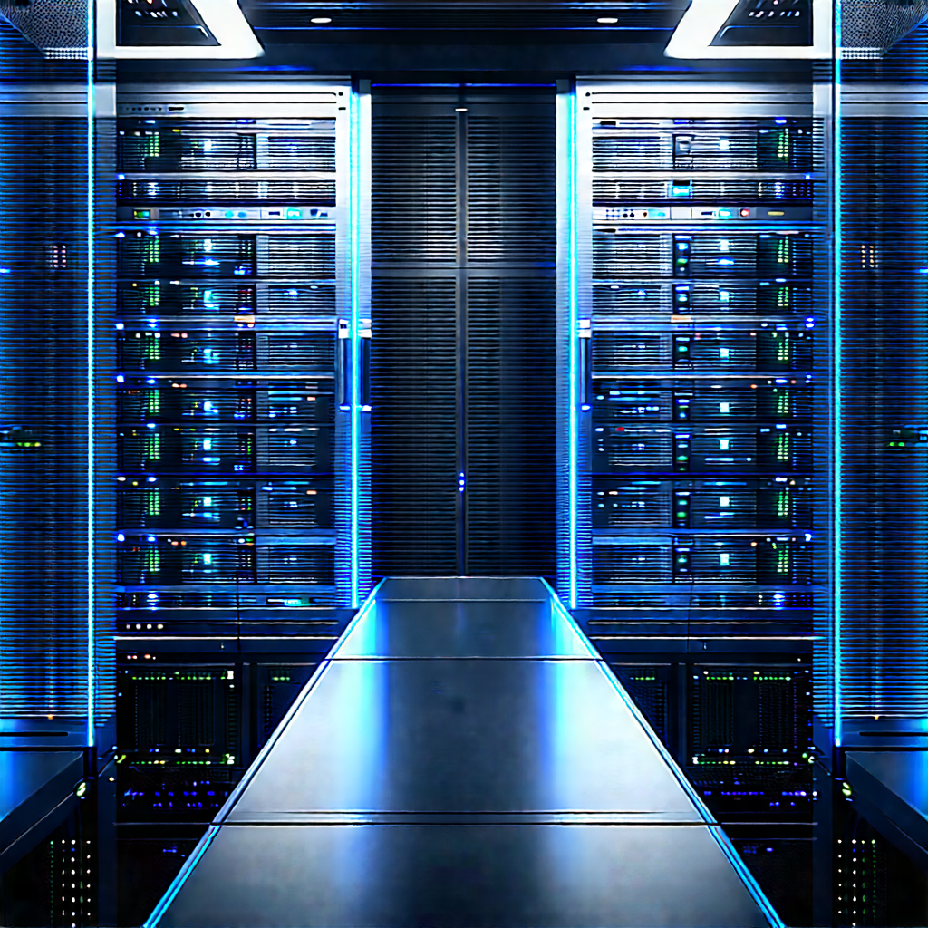 Futuristic server room