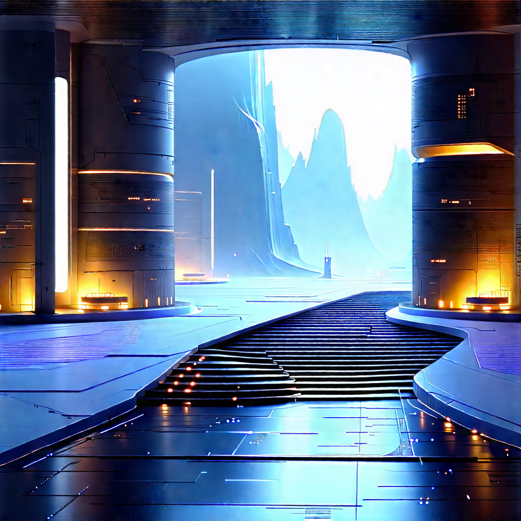 Futuristic Research Laboratory With Futuristic Scene,