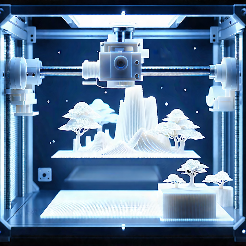 3d printer with holographic projection