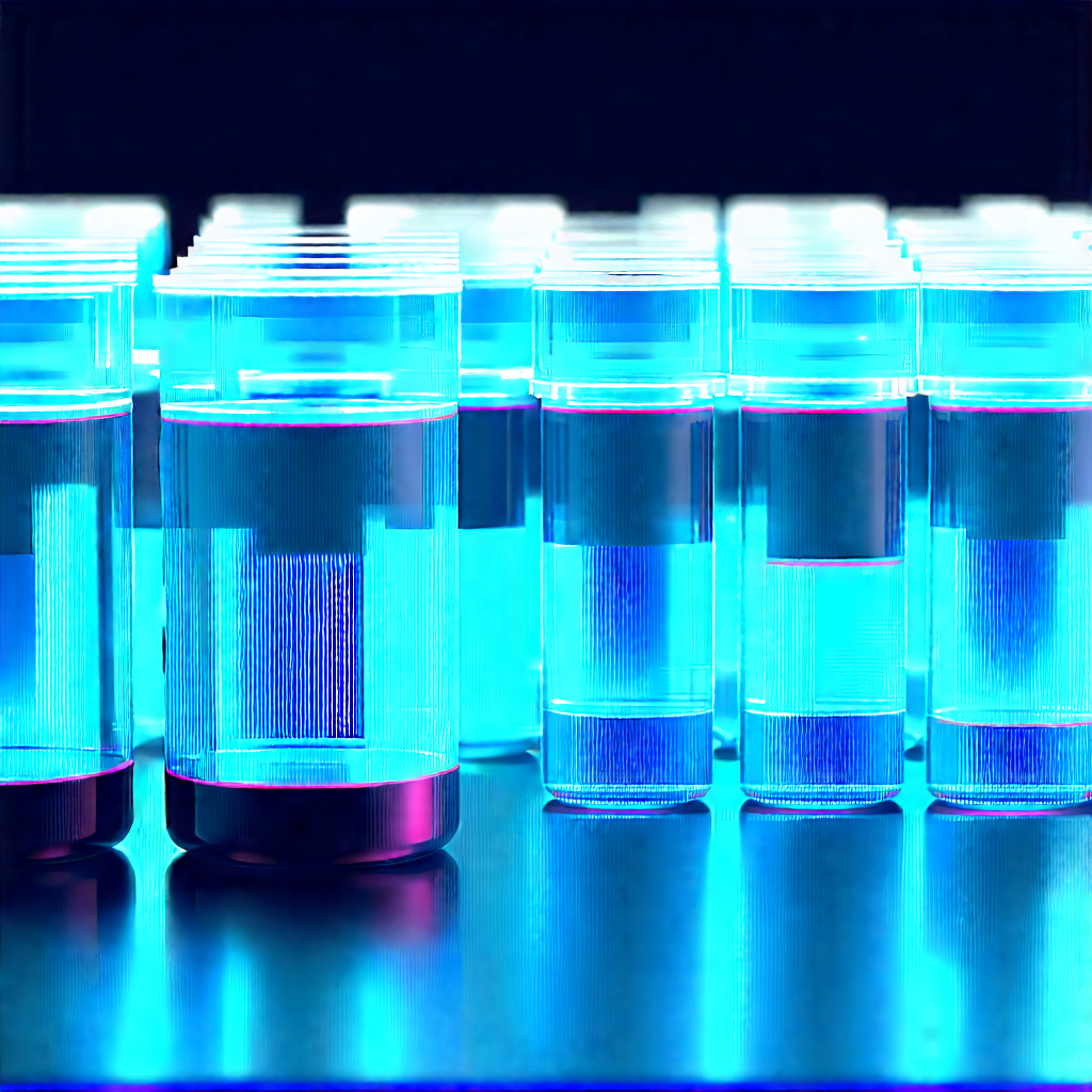 Healthcare Technology In Modern Laboratory With Blue Pink