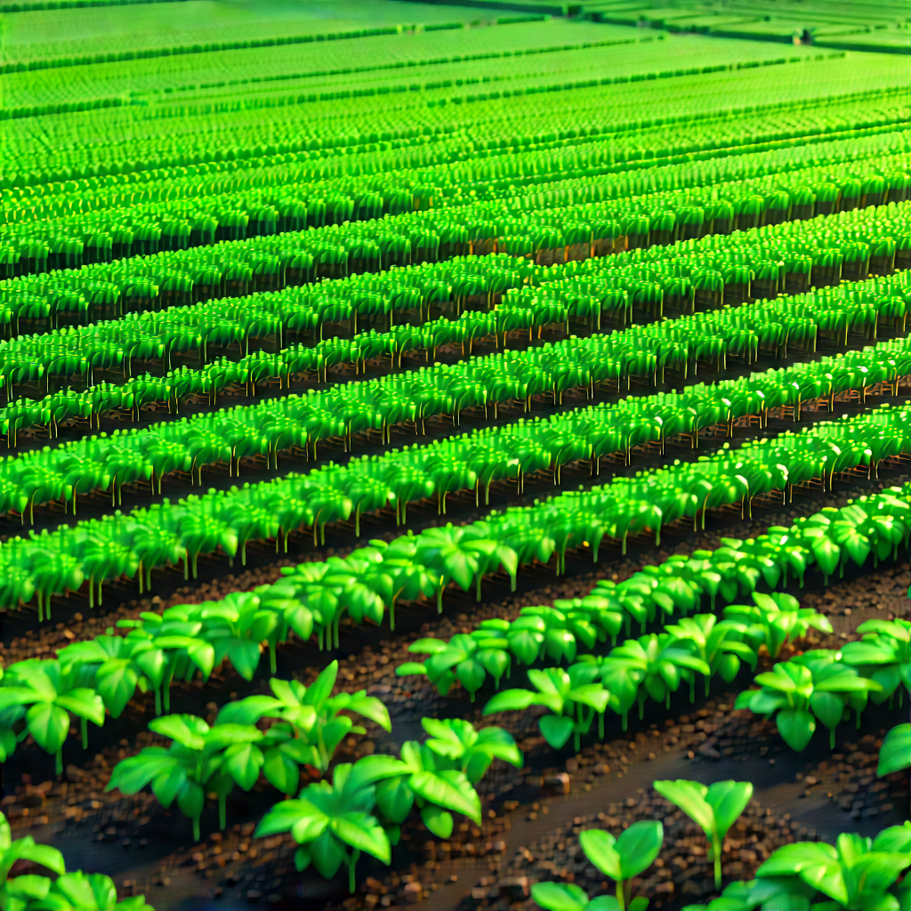 Agricultural Technology In Design Studio With Large, Lush