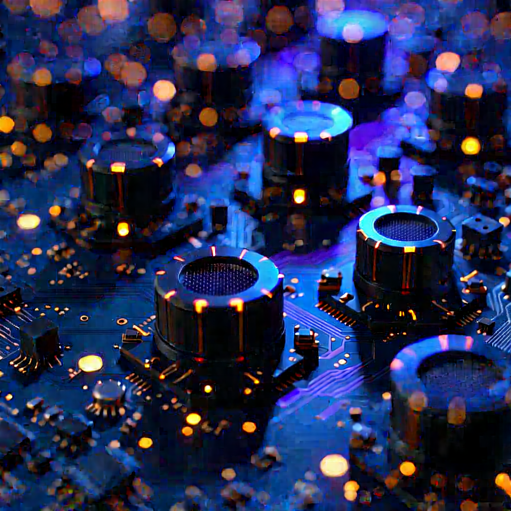 Close-up of sensor array