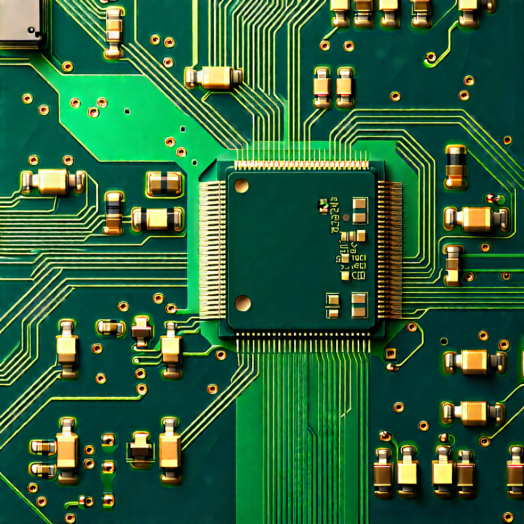 Close-up of electronic circuit