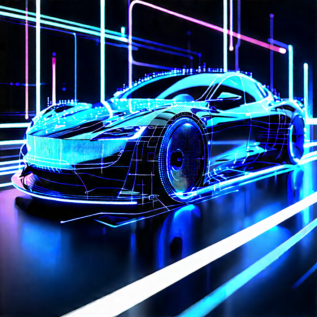 Innovative Electric Vehicle (design:1.37) With Futuristic Shown