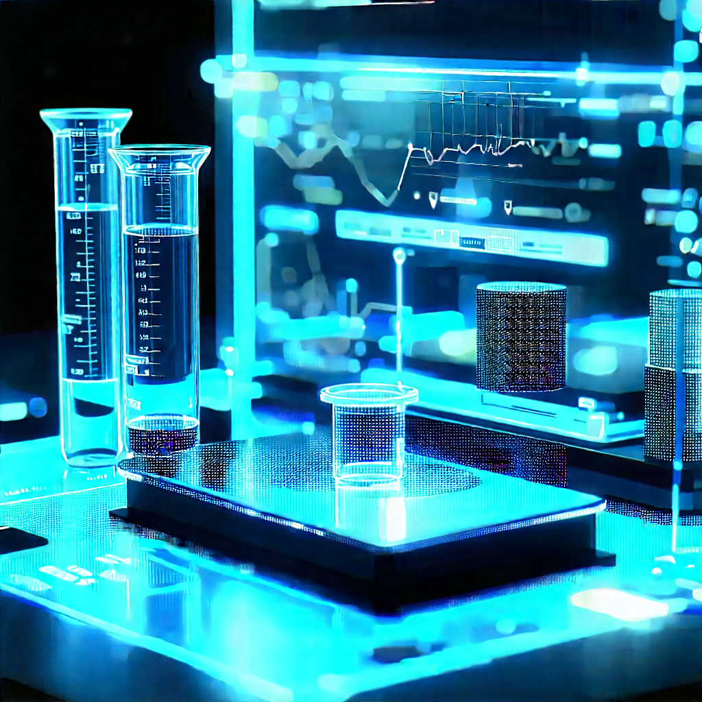 Financial Technology In Modern Laboratory With Table Variety