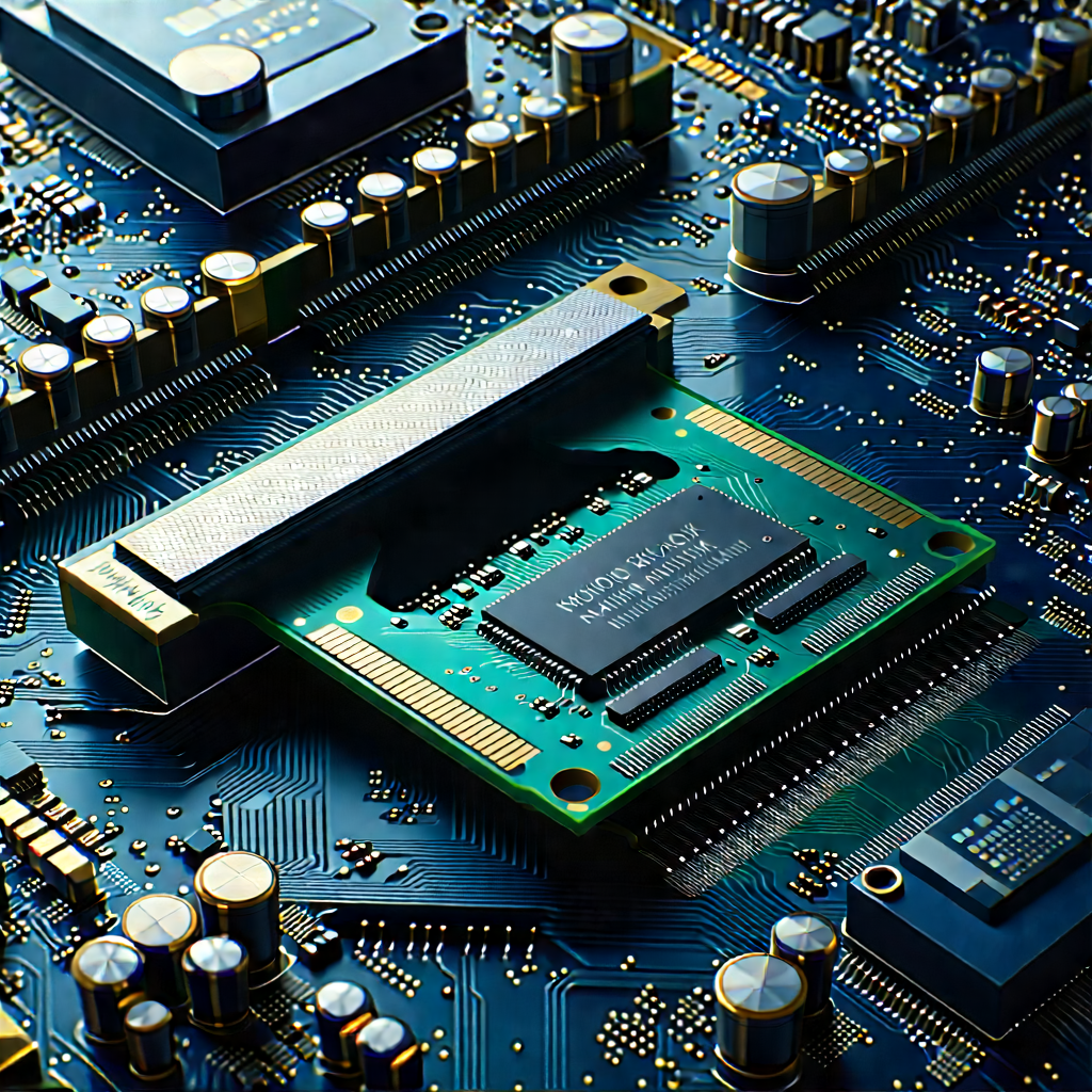 Close-up of memory module