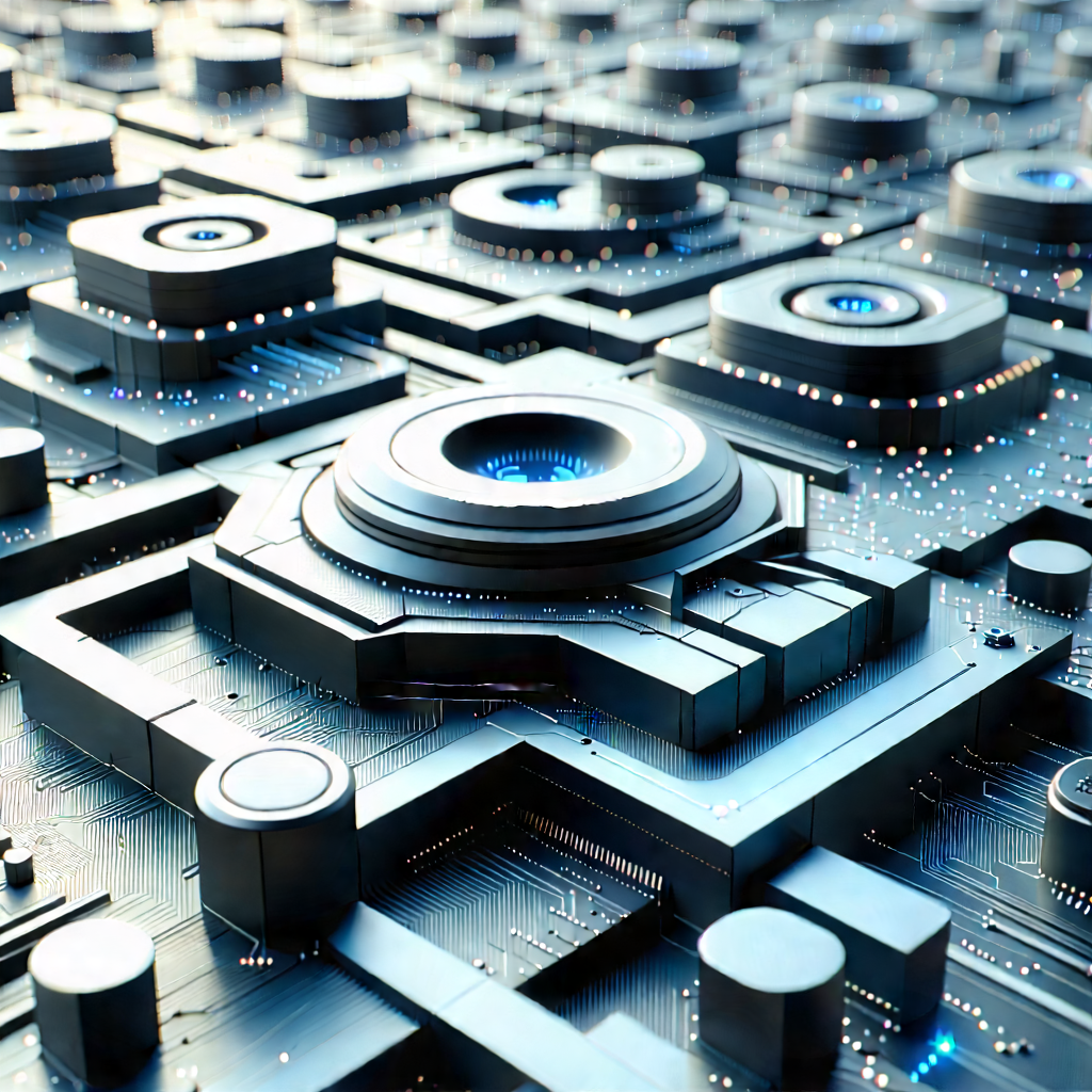 Close-up of sensor array