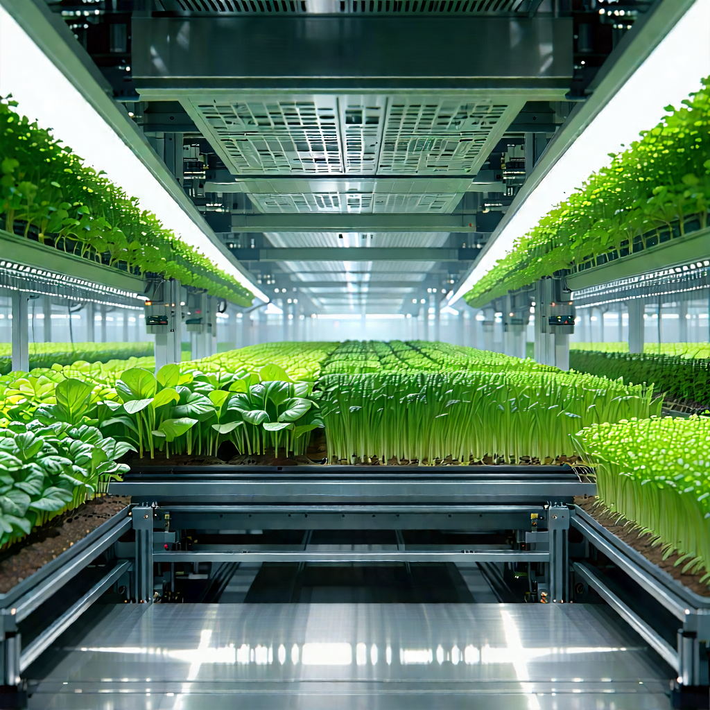 Agricultural technology in manufacturing facility