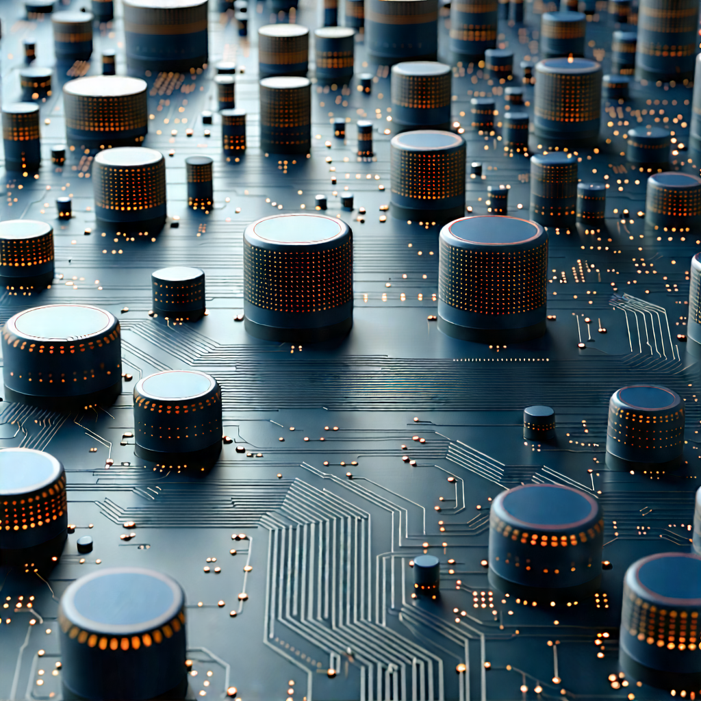 Close-up Of Sensor Array With Large Number