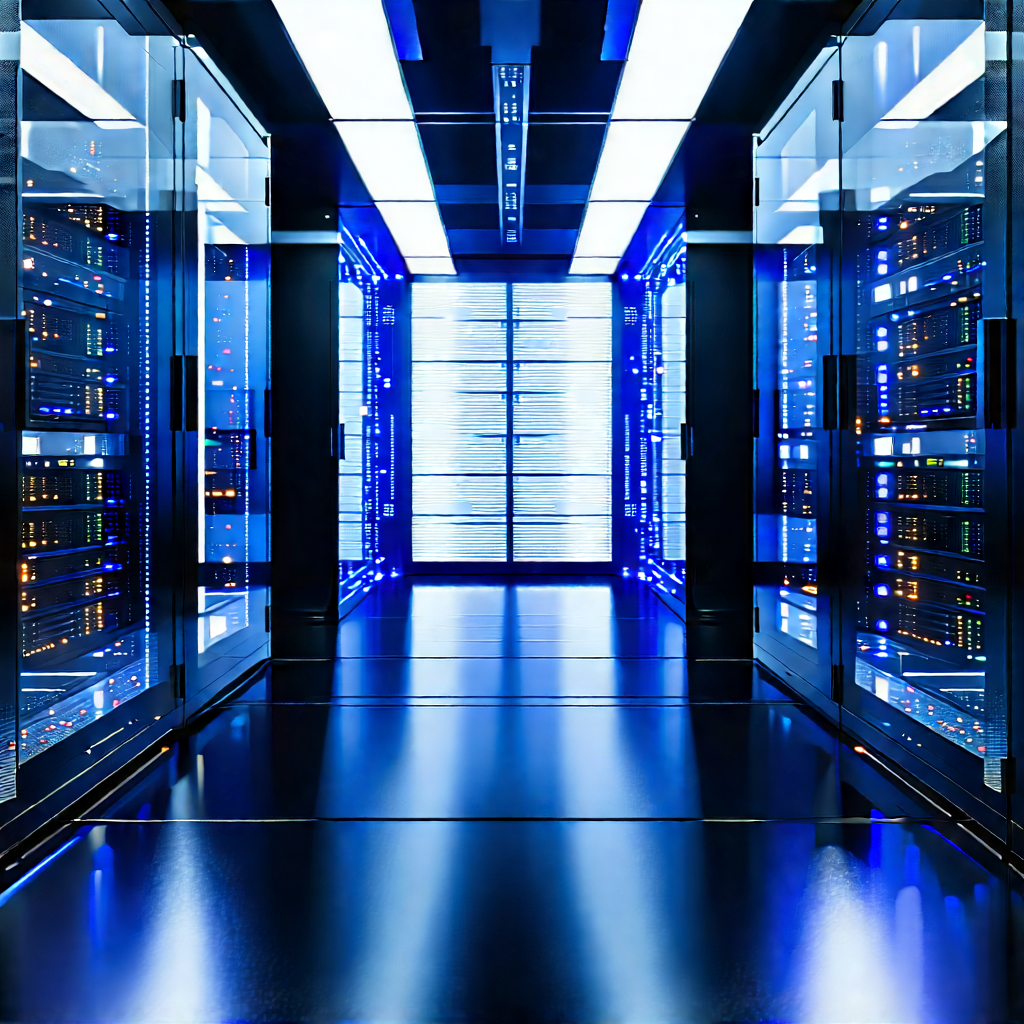 Futuristic server room