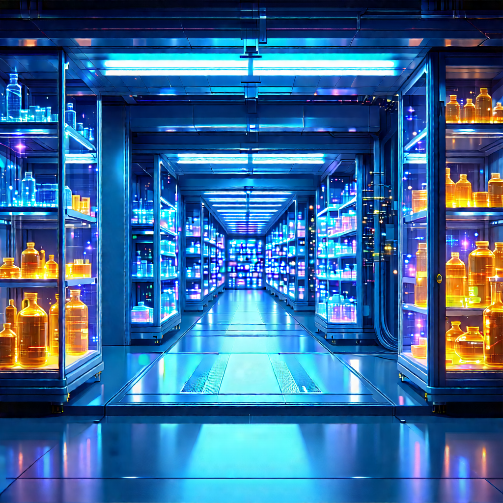 Healthcare Technology In Manufacturing Facility With Image, There