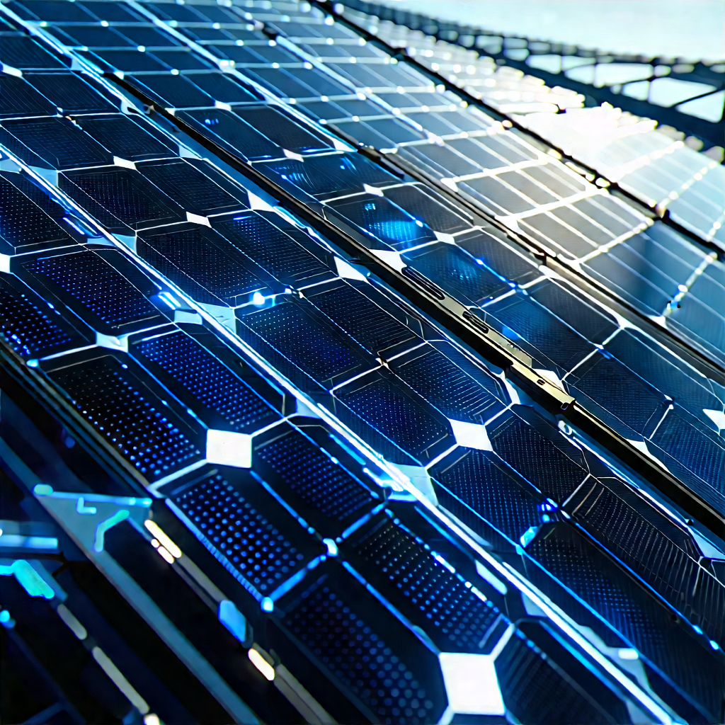 Solar panel with laser scanning