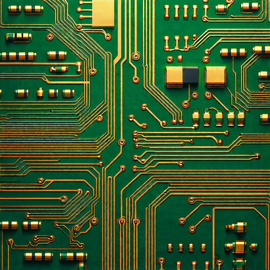 Close-up of electronic circuit
