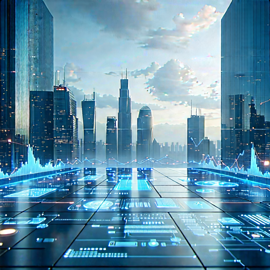 Financial technology in tech office