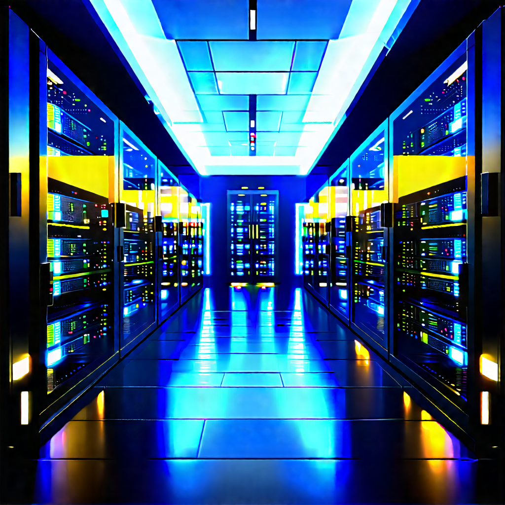 Futuristic server room