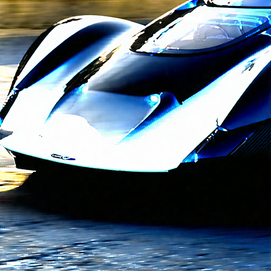 Innovative Electric Vehicle Design With Blue Sports