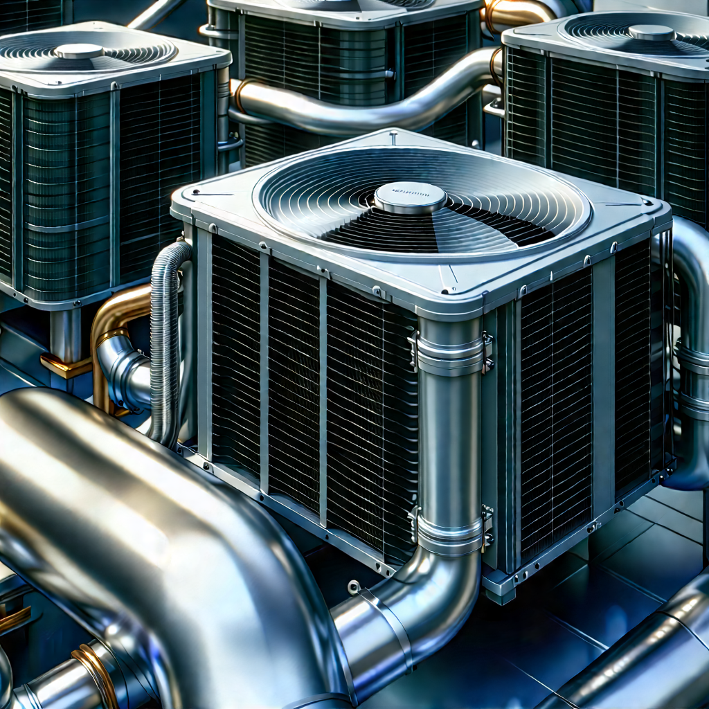 Close-up of cooling system