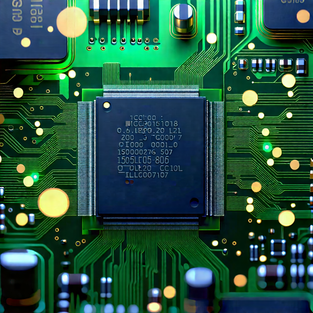 Close-up of microprocessor