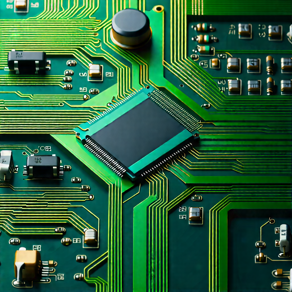 Close-up of electronic circuit