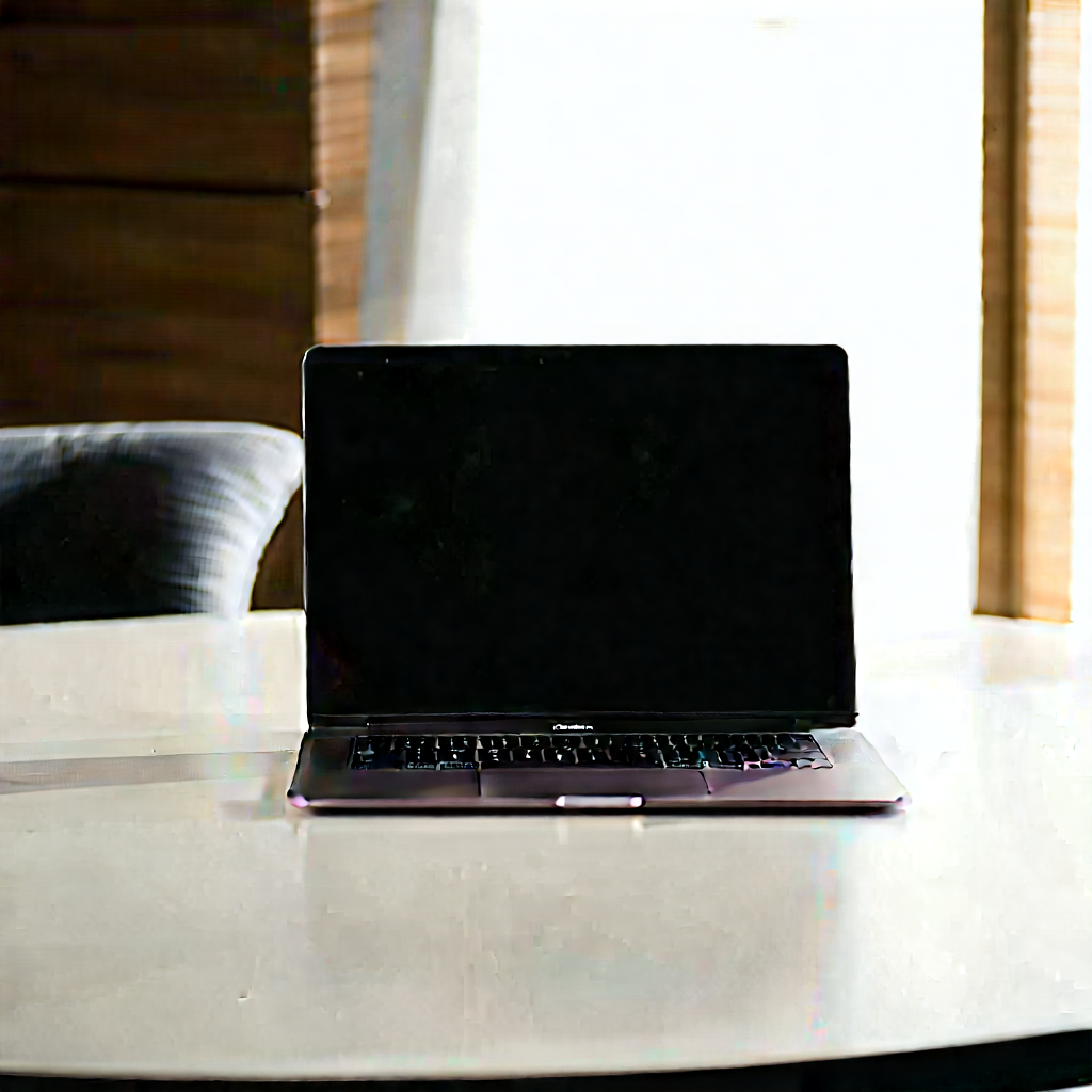 Laptop With Streaming Content With Laptop Computer