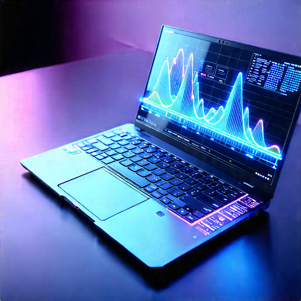 Laptop With Holographic Display With Laptop Computer