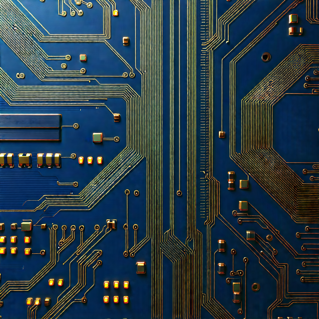 Close-up of electronic circuit